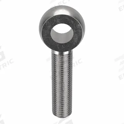 KEN FORGING Fixed Rod End: Stainless Steel, Plain, Right Hand, 1-1/4"-7 Thread Size - Stainless Steel Male Threaded Fixed Rod Ends