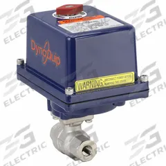 DYNAQUIP CONTROLS Electrically Actuated Two-Way Ball Valve: 1/4 in, Stainless Steel, 115V AC (MPN E2S21AJE23). Key specifications — Included Mounting: ISO 5211 Actuator Mounting Pad; Brand: DYNAQUIP CONTROLS; Actuator Features: Position Indicator.
