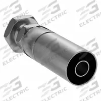 KURT Hydraulic Crimp Fitting: Carbon Steel, Straight, -6 For Hose Dash Size, Female x Male (MPN FJX-06-08). Key specifications — Fitting Gender: Female x Male; Fitting Connection Type: JIC x Hose End; Thread Size: 3/4"-16; For Hose Dash Size: -6; Brand: KURT.