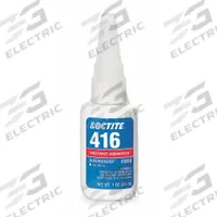 LOCTITE Instant Adhesive: 416, Plastics, 1 fl oz, Bottle, Clear, Thick Liquid, 50 g/L and Under (MPN 135452). Key specifications — Series: 416; Standards: 29 CFR 1910.1200; Primary Applications: Plastics; Materials Bonded: Rubber; Brand: LOCTITE; Secondary Compatible Materials: Rubber.