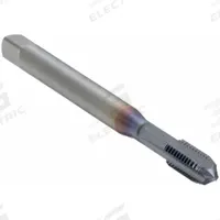OSG Straight Flute Tap: #6-32 UNC, 2B, 4 Flute, Modified Bottoming Chamfer, V Coated Carbide (MPN 3110208)