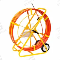 JAMESON Marked Fish Tape: 1,000 ft Lg, 44 in Case Dia, Round, Fiberglass, Frame Case, 1/2 in Tape Wd (MPN 11-38-1000M). Key specifications — attr380234: JAMESON; attr380237: Frame.