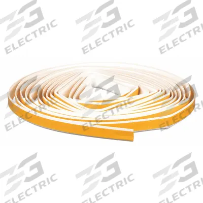 PEMKO Seal: Bulb, Self-Adhesive Mounting, Std, Silicone, 204 ft Overall Lg, 1/2 in Overall Wd - Smoke Seals