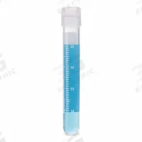 APPROVED VENDOR Cryogenic Vial: Cryogenic, Polypropylene, 5 mL, 12.2 mm Body Dia, Sterile, Colorless (MPN 3032-5-RB). Key specifications — Self-Standing: Not Self-Standing; Brand: APPROVED VENDOR; Vial Type: Cryogenic; Body Color: Colorless; Includes Closure: Yes; Bottom Shape: Round; Thread Location: External.