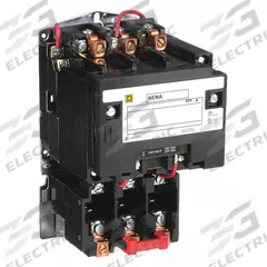 SQUARE D Magnetic Motor Starter: Non-Reversing, 3 Poles, NEMA Size 2, 45 A, 240V AC Coil (MPN 8536SDO1V03). Key specifications — Brand: SQUARE D; Coil Voltage: 220/240V AC; Phase: Three; Operator: None; Terminal Connection Type: Screw Clamp Terminals; Includes Pilot Light: No; Operator Controls: None; Auxiliary Contacts Included: No Auxiliary Contacts Included.