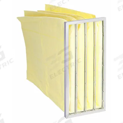 GRAINGER Pocket Air Filter: 24 in x 12 in x 16 in, MERV 14, Yellow, Synthetic - MERV 14 Pocket Air Filters