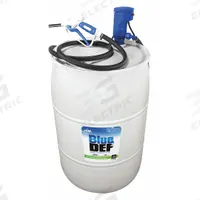 BLUE DEF Electric Drum Pump: 120 V AC, 1/2 hp HP, HDPE, 10 gpm Max. Flow Rate, 3/4 in BSP (MPN DEFDP120). Key specifications — Brand: BLUE DEF; Nozzle Material: Polypropylene; Meter: Not Included; Pump Kit Type: Pump with Discharge Hose & Nozzle.