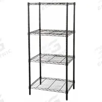 APPROVED VENDOR Wire Shelving Unit: Starter, 48 in x 18 in, 74 in Overall Ht, 4 Shelves, Dry/Wet (MPN 5GPL4). Key specifications — Recommended Environments: Wet; Color: Black; Finish: Powder Coated; Material: Steel; Brand: APPROVED VENDOR.