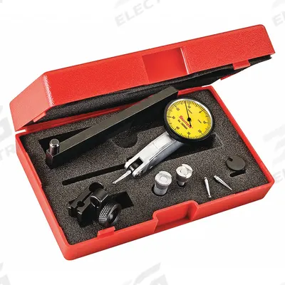 STARRETT Horizontal Dial Test Indicator: 0 mm to 0.8 mm, Horizontal, Metric - Dial Test Indicators - Horizontal & Tilted-Face Styles