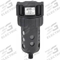 PARKER Compressed Air Filter: Particulate, 1/4 in NPT, 40 micron, 53 cfm, 150 psi Max Op Pressure (MPN 06F16AC). Key specifications — attr110055: 06F; attr110008: PARKER.