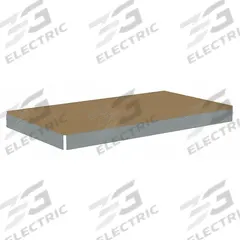 TENNSCO Shelf: 42 in x 18 in, 2,250 lb Load Capacity, Particleboard, Gray, Shelf (MPN ZLES-4218D). Key specifications — Decking Material: Particleboard; Includes: (4) Beams; Decking Finish: Unfinished; Shelf Configuration: Single Straight; Color: Gray; Frame Material: Steel; Brand: TENNSCO; Frame Finish: Zinc Plated.