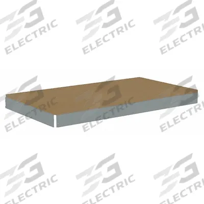 TENNSCO Shelf: 42 in x 18 in, 2,250 lb Load Capacity, Particleboard, Gray - Particleboard Decking Shelf Kits for Boltless Shelving
