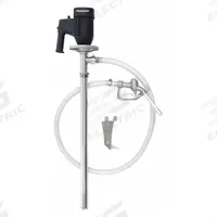 DAYTON Electric Drum Pump: Pump with Hose & Nozzle, 1 1/10 hp HP, 230 V AC, 22 gpm, Aluminum (MPN 53RU57). Key specifications — Brand: DAYTON; Suction Tube Material: Aluminum.