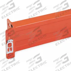 STEEL KING Beam: Step Beam, Teardrop, 144 in x 3 in x 6 in, Roll Formed, 8,020 lb Capacity, Orange (MPN SBRUG600144P). Key specifications — Brand: STEEL KING; Pallet Rack Connection Type: Teardrop; Color: Orange.