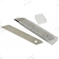 ABILITY ONE Snap-Off Blade: 3 15/16 in Blade Lg, 18 mm Blade Wd, 0.02 in Blade Thick, Steel, 10 PK (MPN 5110-01-621-8439). Key specifications — attr307700: Steel; attr307684: 52HT62; attr324887: ABILITY ONE.