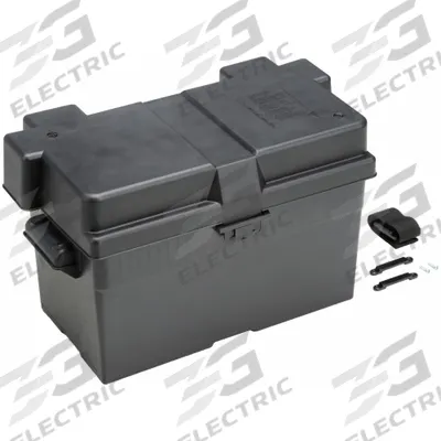 QUICKCABLE Battery Box: Commercial Vehicles/Std Vehicles, 14 1/2 in Inside Lg - Commercial Battery Boxes
