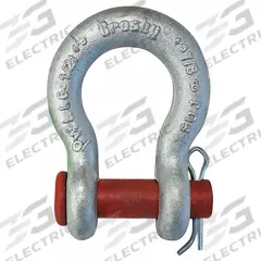 CROSBY Anchor Shackle: Anchor Shackle, 4,000 lb Working Load Limit, 1/2 in Body Thick, Carbon Steel (MPN 1018099). Key specifications — Body Material: Carbon Steel; Brand: CROSBY.
