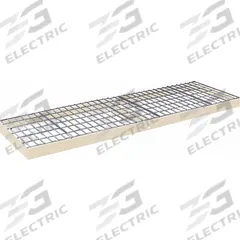 HALLOWELL Boltless Shelf: 96 in x 36 in, 910 lb Load Capacity, Steel, 4 ga Decking, Tan (MPN DRCCWL9636PT). Key specifications — Decking Material: Steel; Includes: Center Support; Decking Finish: Powder Coated; Shelf Configuration: Single Straight; Color: Tan; Frame Material: Steel; Brand: HALLOWELL; Frame Finish: Powder Coated.