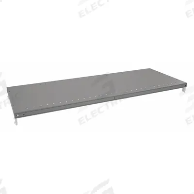TENNSCO Shelf: 48 in Overall Wd, 18 in Overall Dp, Solid Shelf, 22 ga, Gray - Solid Steel Shelves for Standard Metal Shelving