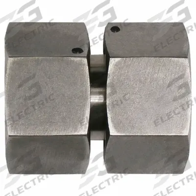 BRENNAN INDUSTRIES Compression Fitting Adapter: 42 mm OD x 42 mm OD size, Metric x Metric - Flareless Bite-Type Stainless Steel Compression Fittings