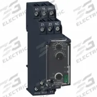 SCHNEIDER Time Delay Relay: DIN-Rail Mounted, 240V AC, 8 A, 6 Pins/Terminals, 0.05 sec – 300 hr (MPN RE22R2HMR). Key specifications — Contact Rating (DC): 8 A @ 24V; Brand: SCHNEIDER.