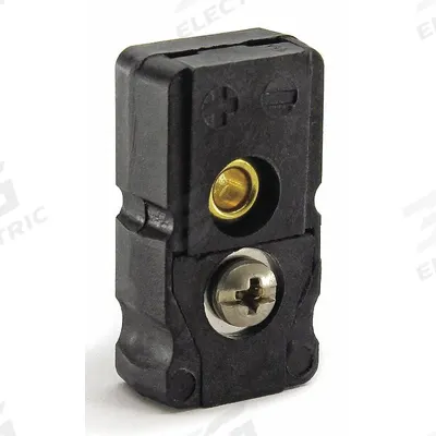 Dayton Thermocouple Jack: Jack, For Type J Thermocouple Type, Mini Plug, Flat - Thermocouple Plugs