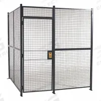 RAPIDWIRE Welded Partition Cage: 8 ft W x 10 ft D 8 ft H, Gray, 2 Sides, Powder-Coated (MPN 81082W). Key specifications — attr1283235: Yes; attr1283272: RAPIDWIRE; attr1283267: Welded; attr1283268: Complete Wire Security Cages; attr1283246: Keyed Different Cylinder; attr1283240: Out; attr1283243: Yes; attr1283254: No.