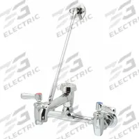 ZURN Straight Service Sink Faucet: Wall, Centerset, Brass, Chrome, 0.5 gpm Flow Rate, Straight (MPN Z843M1-XL-CS). Key specifications — Color/Finish: Chrome; Series: AquaSpec®.