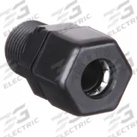 PARKER Compression Fitting Adapter: 5/8 in OD x 1/2 in Pipe Size, Compression x MNPTF, Polypropylene (MPN P10MC8). Key specifications — Standards: FDA Approved; Brand: PARKER.