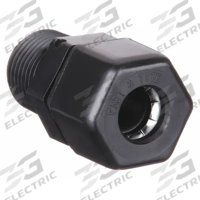 PARKER Compression Fitting Adapter: 5/8 in OD x 1/2 in Pipe Size, Compression x MNPTF - Polypropylene Compression Tube Fittings