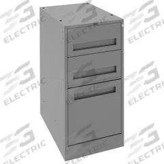 TENNSCO Modular Cabinet: Cabinet, Steel, 15 in Overall Wd, 24 in Overall Dp, Gray, 15 in x 24 in (MPN MD3-1524). Key specifications — Material: Steel; Brand: TENNSCO.