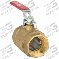 APPROVED VENDOR Manual Two-Way Ball Valve: 1 1/4 in, Brass, Straight, FIP x FIP, Full Port Ball Port (MPN 107-816-LH). Key specifications — Brand: APPROVED VENDOR; Handle: Locking Lever.