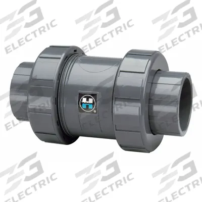 HAYWARD Check Valve: Ball, Inline Valve Body, PVC, 2 1/2 in Pipe Size, Socket x Socket - PVC Ball Check Valves