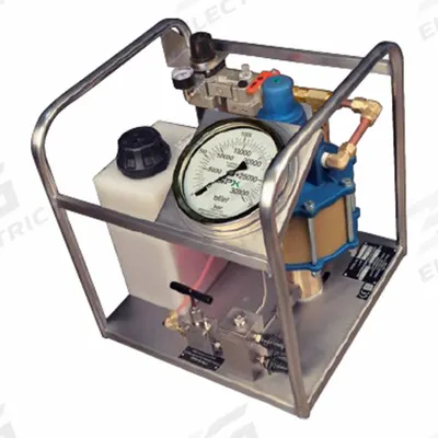 BOLTING Tensioner Pump: 21,750 psi Max. Op Pressure, 2.5 gal Reservoir Capacity - High-flow Air-Operated Hydraulic Pump Units