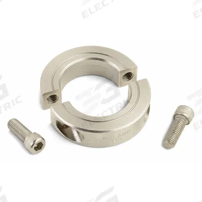 RULAND MANUFACTURING Shaft Collar: 2-Piece, Metric, Round, Clamp-On, 20 mm Bore Dia - Stainless Steel Shaft Collars