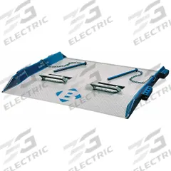 BLUFF Dock Board: 15,000 lb Load Capacity, 48 in Overall Lg, 72 in Overall Wd, Diamond Treadplate (MPN 15T7248). Key specifications — Material: Steel; Brand: BLUFF.