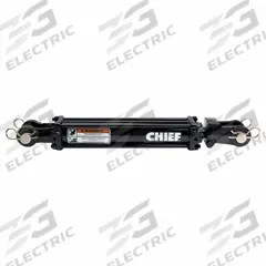 CHIEF Hydraulic Cylinder: 5 in Bore Dia., 8 in Stroke Lg, #12 SAE Port Size, 2 in Rod Dia. (MPN 211420). Key specifications — attr98892: CHIEF; attr95592: Double Acting; attr1382128: #12 SAE.