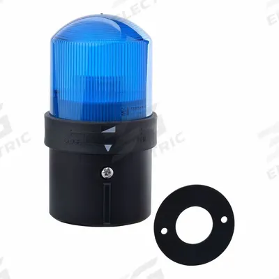 SCHNEIDER ELECTRIC Tower Light Incandescent Assembly: 1 Tier, Blue, No Sounder Tier, Steady - Single-Tier Tower Light Assemblies