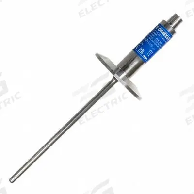 OMEGA Long-Life & High-Accuracy RTD Probes: 3 in Probe Lg, 1 1/2" Tri-Clamp, Class A - Sanitary Tri-Clamp Connection RTD Probes