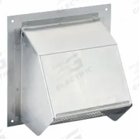 Wall Cap: Round, 6 in Duct, Aluminum, Silver Finish, 22 ga, Wall Cap (MPN 641). Key specifications — Screen Included: Yes; Backdraft Damper Included: Yes; Brand: BROAN; Product Type: Wall Cap; Color: Silver; Type of Cap/Hood: Wall Cap; Material of Cap/Hood: Aluminum.