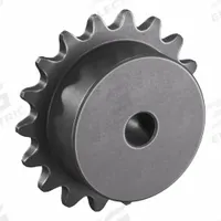 TSUBAKI Sprocket: One-Sided Hub, For Single Strands, 25, 18 Teeth, 1.44 in Pitch Dia, Steel (MPN 25B18). Key specifications — Brand: TSUBAKI.