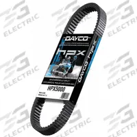 DAYCO Automotive Drive Belt: V-Belt, HPX, Cogged Belt, 25° Angle, 9/16 in Thick, HPX5018, Aramid. Key specifications — Brand: DAYCO; Reinforcing Cord Material: Aramid; Industry Number: HPX5018.