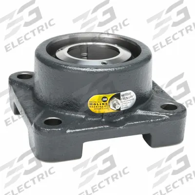 MOLINE BEARING 4 Bolt Flange Bearing: Spherical Roller, 2 1/2 in Bore, Cast Iron - Flange-Mount Spherical Roller Bearings