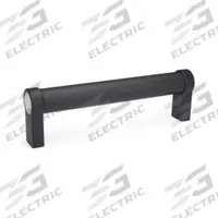 JW WINCO Pull Handle: Threaded Holes, Rear-Mount, 12 in Mounting Hole Center to Center, Black, Round (MPN 333.1-28-12-A-SW). Key specifications — Screw Size: 5/16"-18; Brand: JW WINCO; Color: Black; _Leg Style: Black Powder-Coated Zinc.