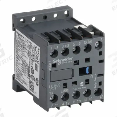 SCHNEIDER Miniature IEC Magnetic Contactor: Non-Reversing, 3 Poles, 3NO Contacts - Miniature, Non-Reversing IEC Contactors