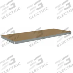 TENNSCO Shelf: 96 in x 36 in, 1,250 lb Load Capacity, Particleboard, Gray, Shelf (MPN ZLES-9636D). Key specifications — Decking Material: Particleboard; Includes: (4) Angle Beams; Decking Finish: Unfinished; Shelf Configuration: Single Straight; Color: Gray; Frame Material: Steel; Brand: TENNSCO; Frame Finish: Zinc Plated.