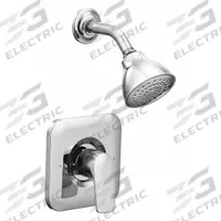 RIZON Shower Faucet: Rizon Posi-Temp T2812, 2.5 gpm Fixed Showerhead Flow Rate, Metal/Plastic. Key specifications — Showerhead Material: Plastic; Series: Rizon Posi-Temp T2812.