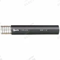 Liquid Tight Conduit: 1 1/2 in Trade Size, Black, 50 ft Nominal Lg, ATX (MPN ATX-15). Key specifications — Conduit Color: Black; Brand: LIQUATITE; Series: ATX.