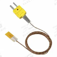OMEGA Standard Thermocouple Probes: 0°C to 315°C, Type K, For Air Media Type, Stick-On (MPN SA1XL-K-72). Key specifications — Brand: OMEGA; Cable Material: Fiberglass Insulation; Cable Length: 80 in; Process Mounting Connection: Stick-On; Maximum Wire Gauge: 30 AWG.
