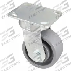 APPROVED VENDOR Plate Caster: Antimicrobial/Corrosion-Resistant, Swivel, Nylon, 5 in Wheel Dia, Ball (MPN CDP-G-41). Key specifications — Wheel/Tread Color: Gray; Brand: APPROVED VENDOR; Roll Up: Swivel.
